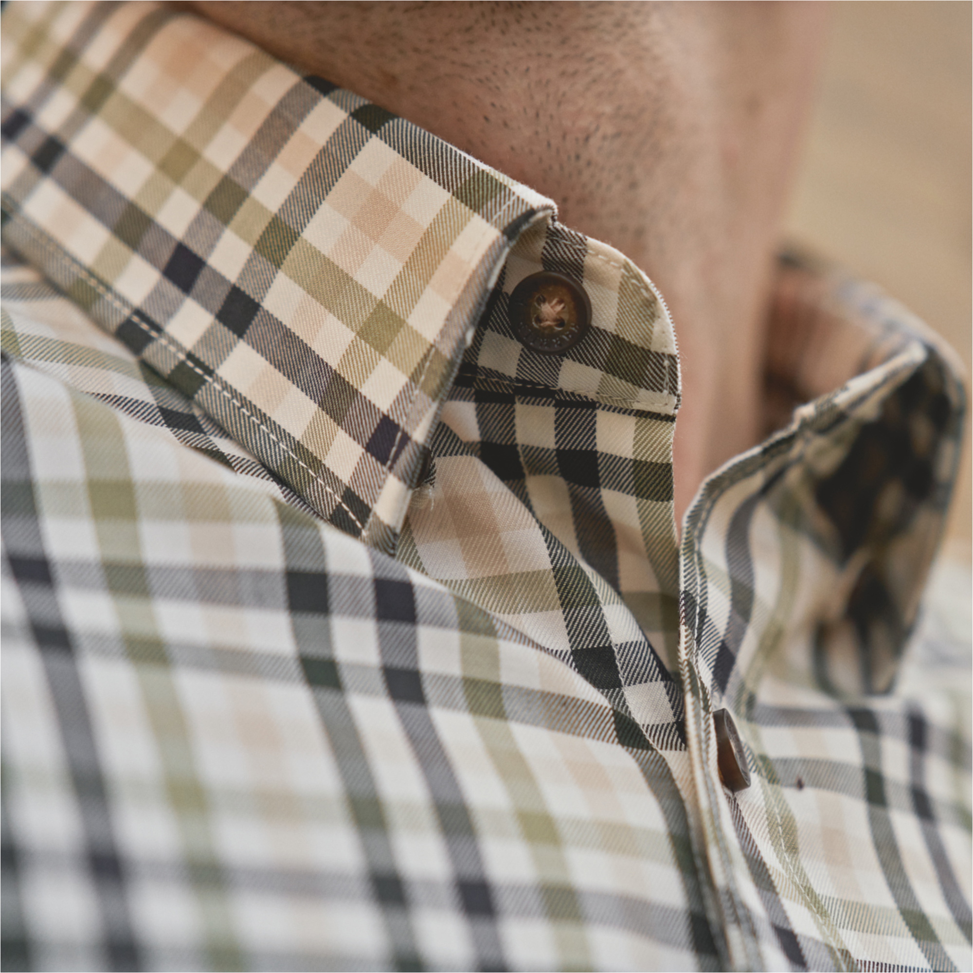 2026 Harkila Mens Milford Shirt 102535017001 - Rosin / Deep Well